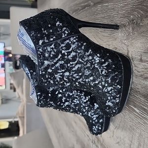 Call it Spring Sequin Platform Booties